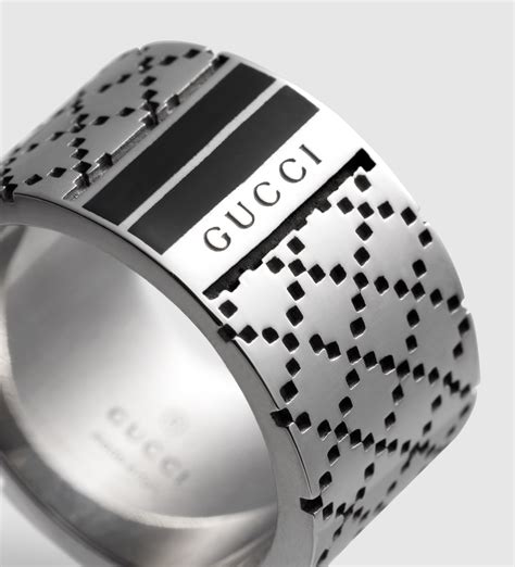 silver gucci ring mens|gucci siver irng men.